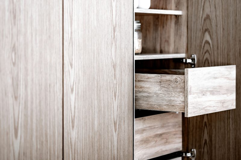 Wood laminate drawers