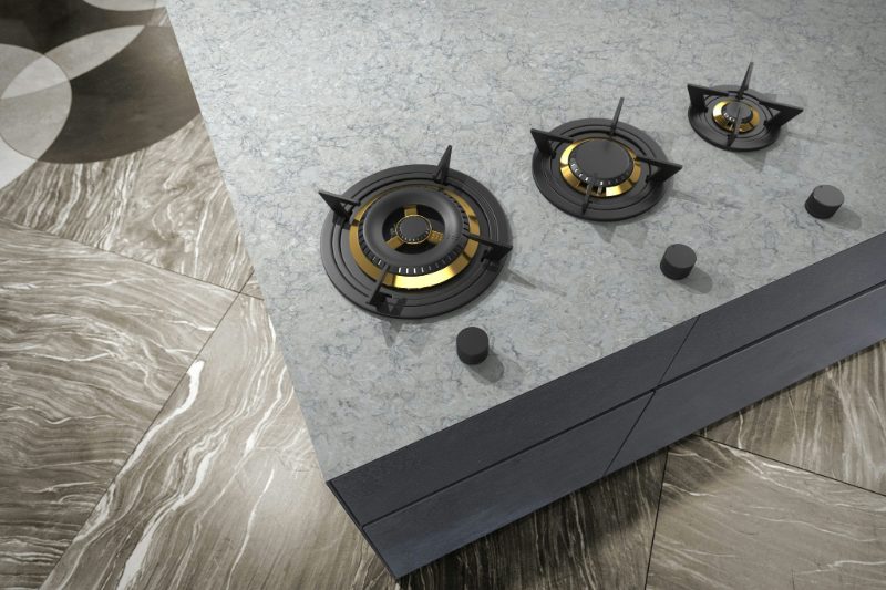 Countertop-integrated burners