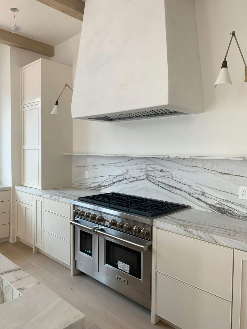 Plaster range hood