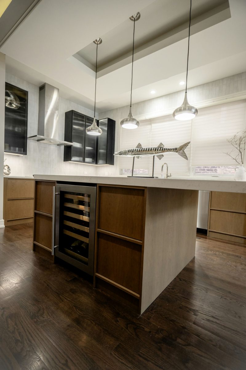 Japandi kitchen island