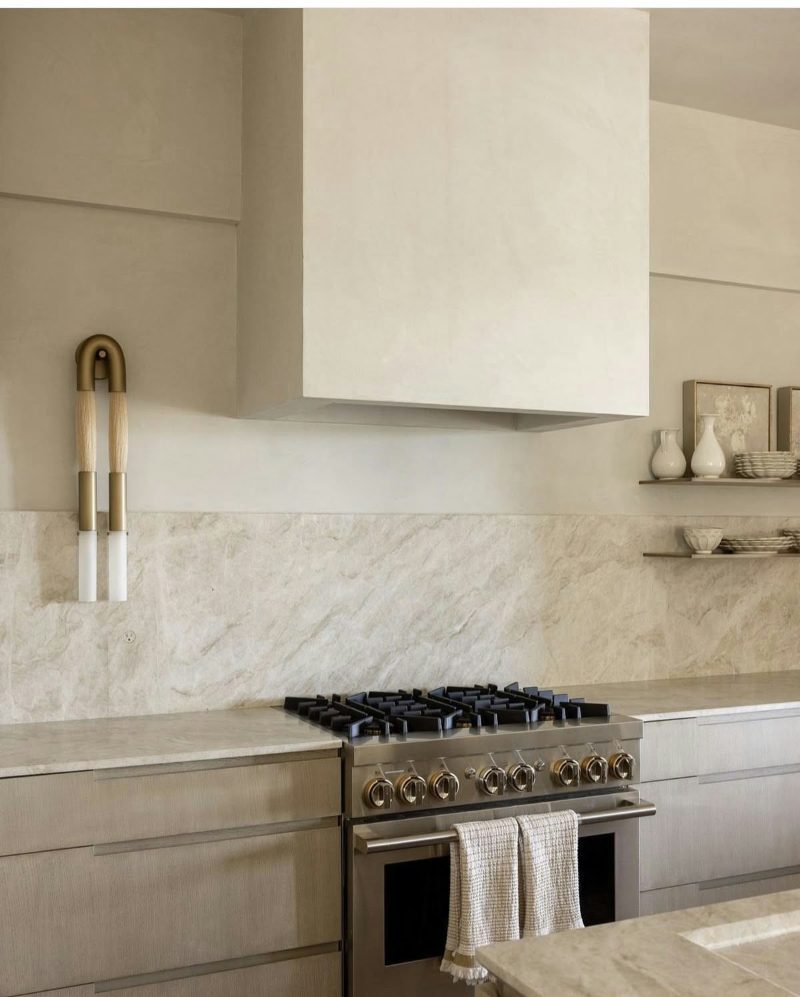Plaster range hood