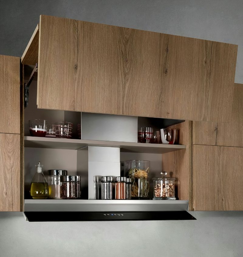 Double door lift up for upper cabinets