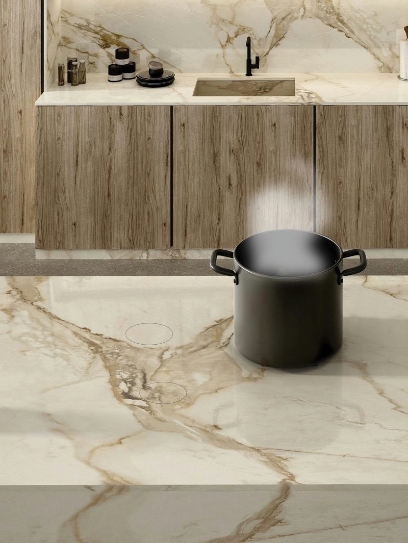Countertop-integrated burners