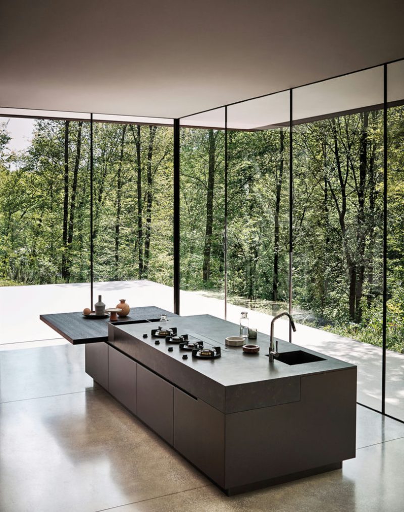 Countertop-integrated burners