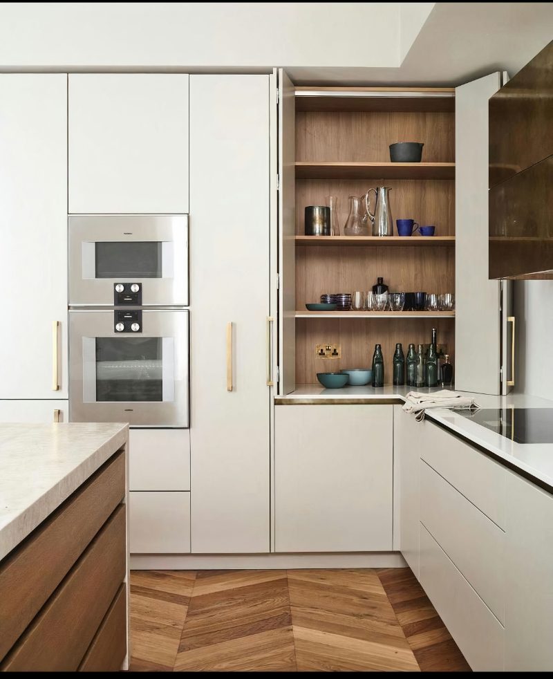 Bi-fold Appliance Garage in White