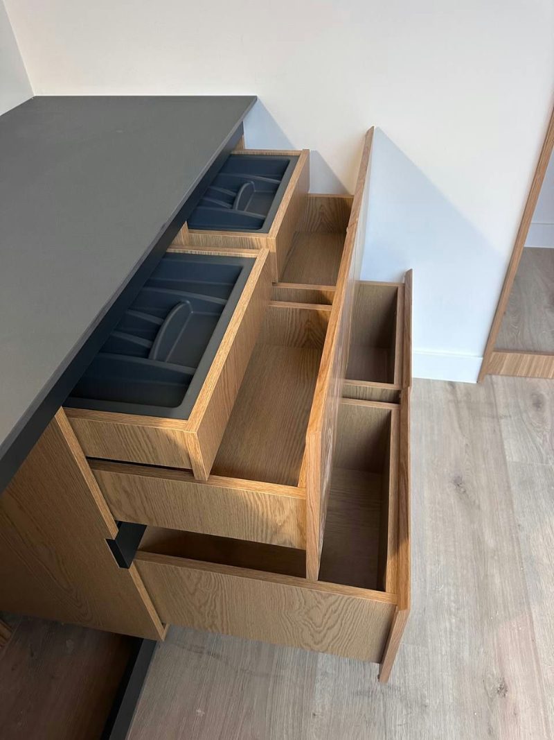 Wood laminate drawers