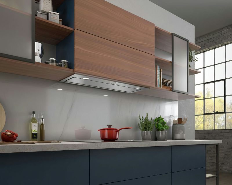 Integrated range hood