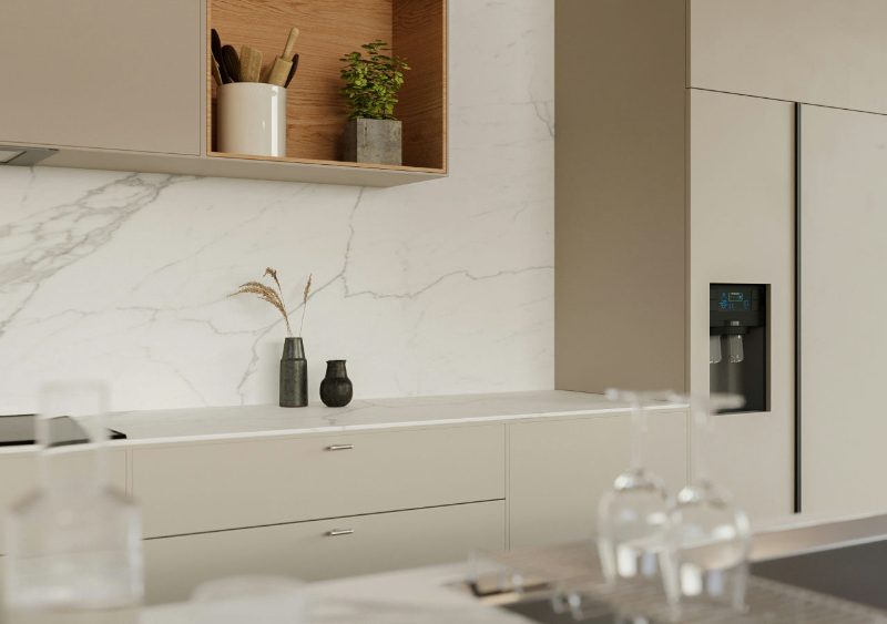 Dekton countertop and backsplash