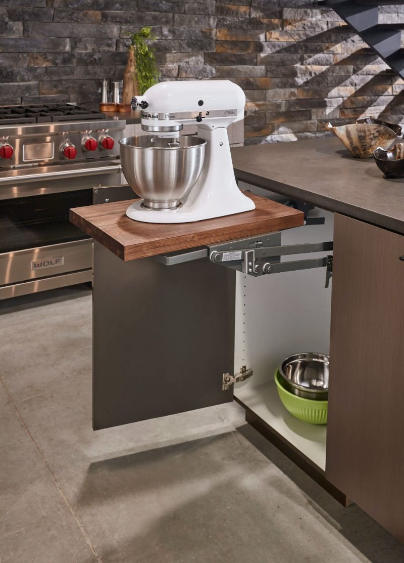 Rev-a-shelf soft close lift-up appliance shelf