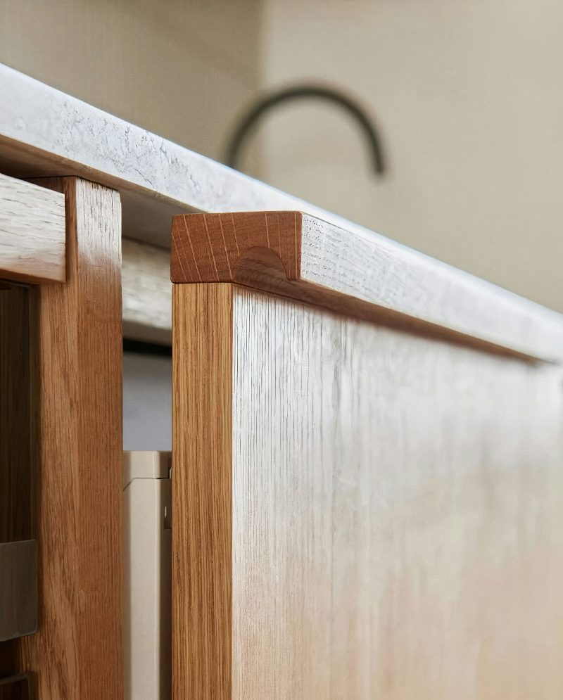 Solid wood handle