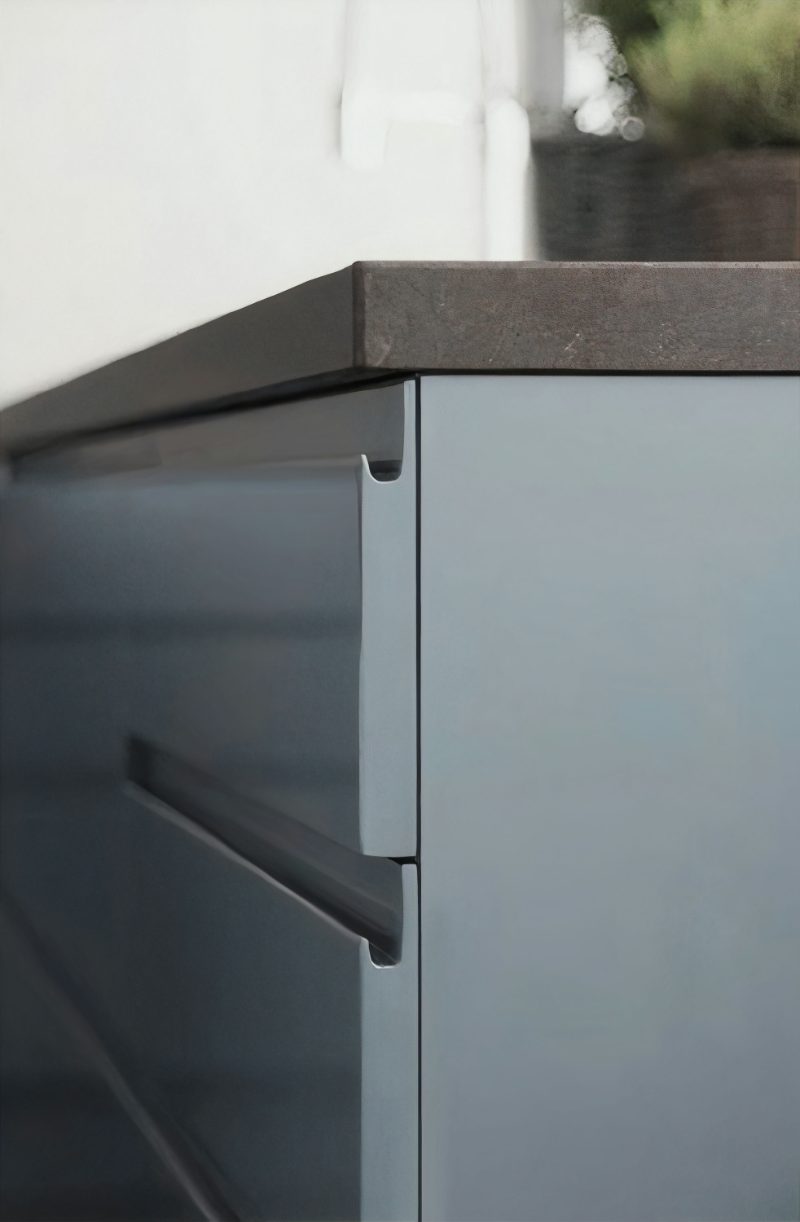 J-pull cabinet