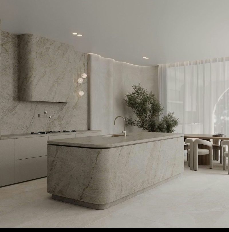 Stone-Curved Island