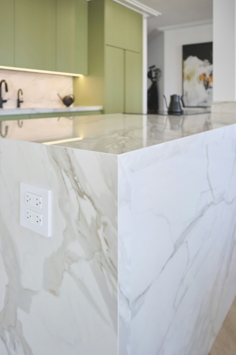 Outlets on the kitchen island