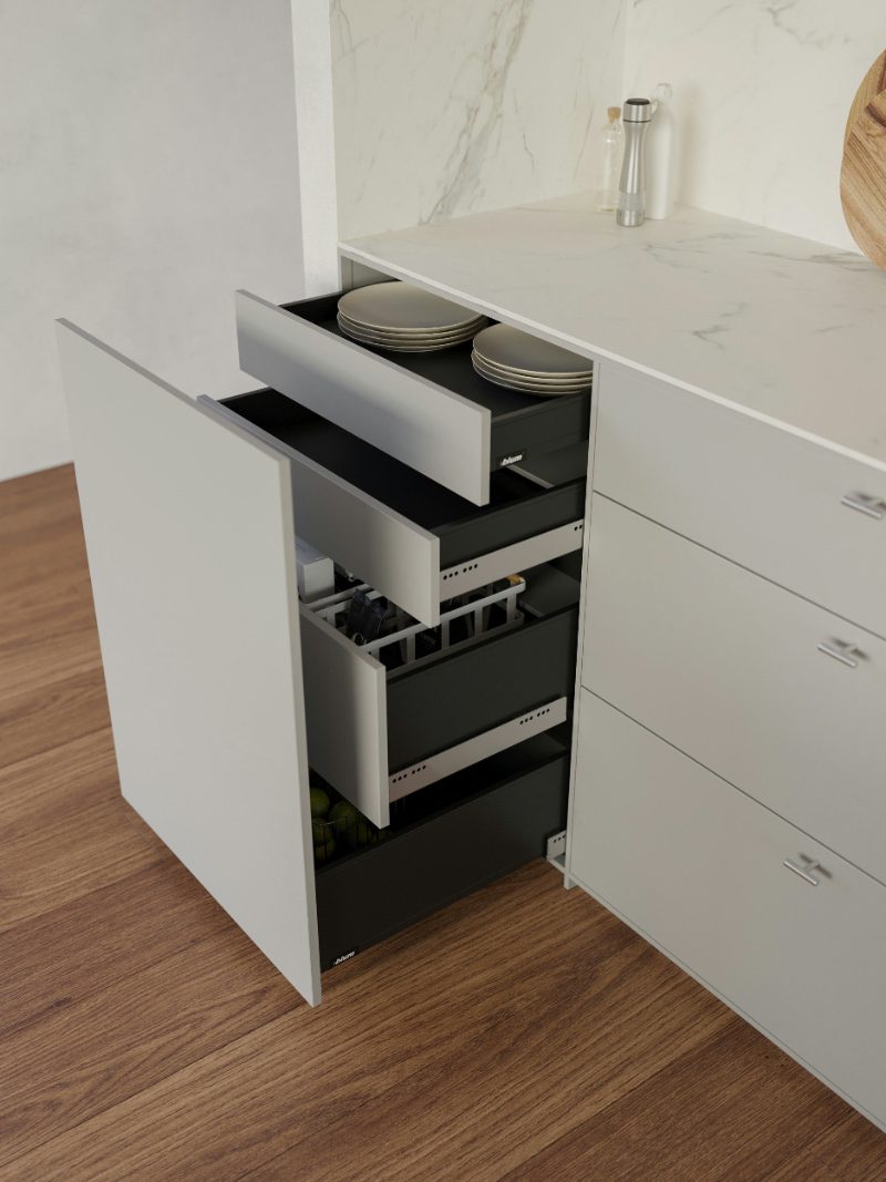Cabinet drawer system