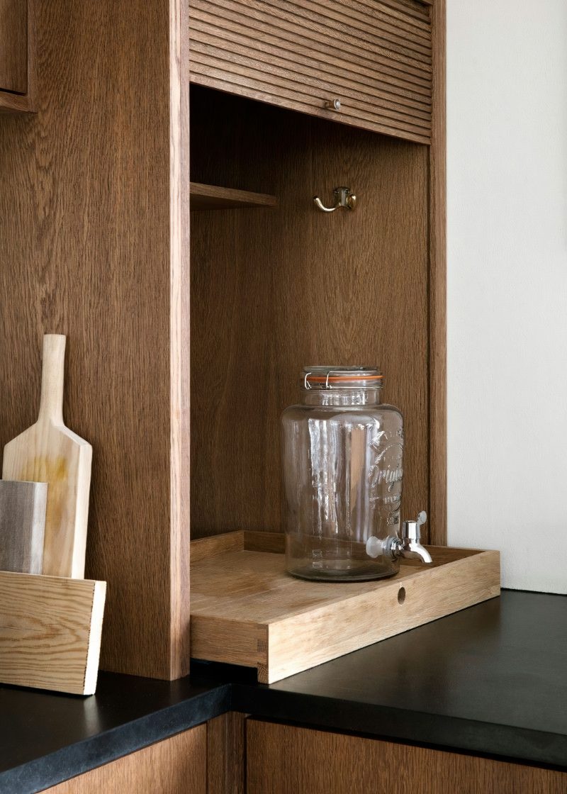 Wooden shelf-lock