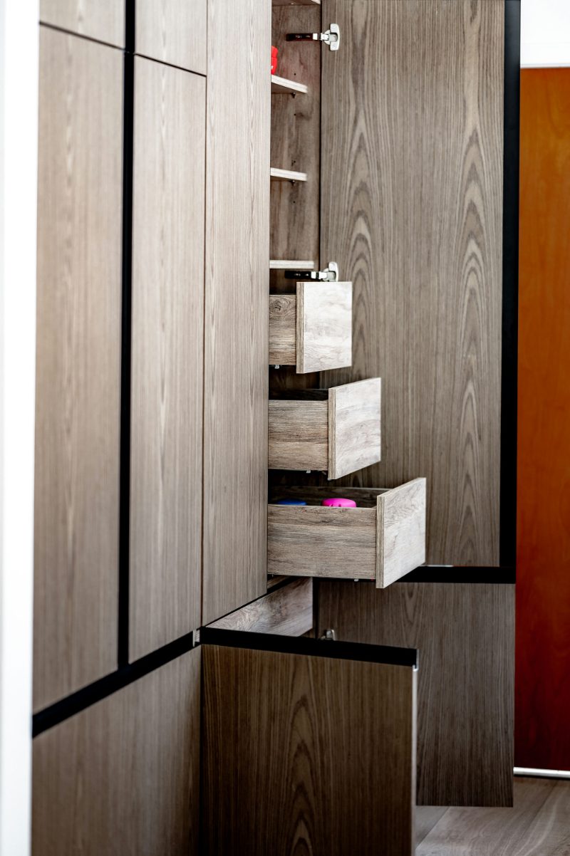 Wood laminate drawers