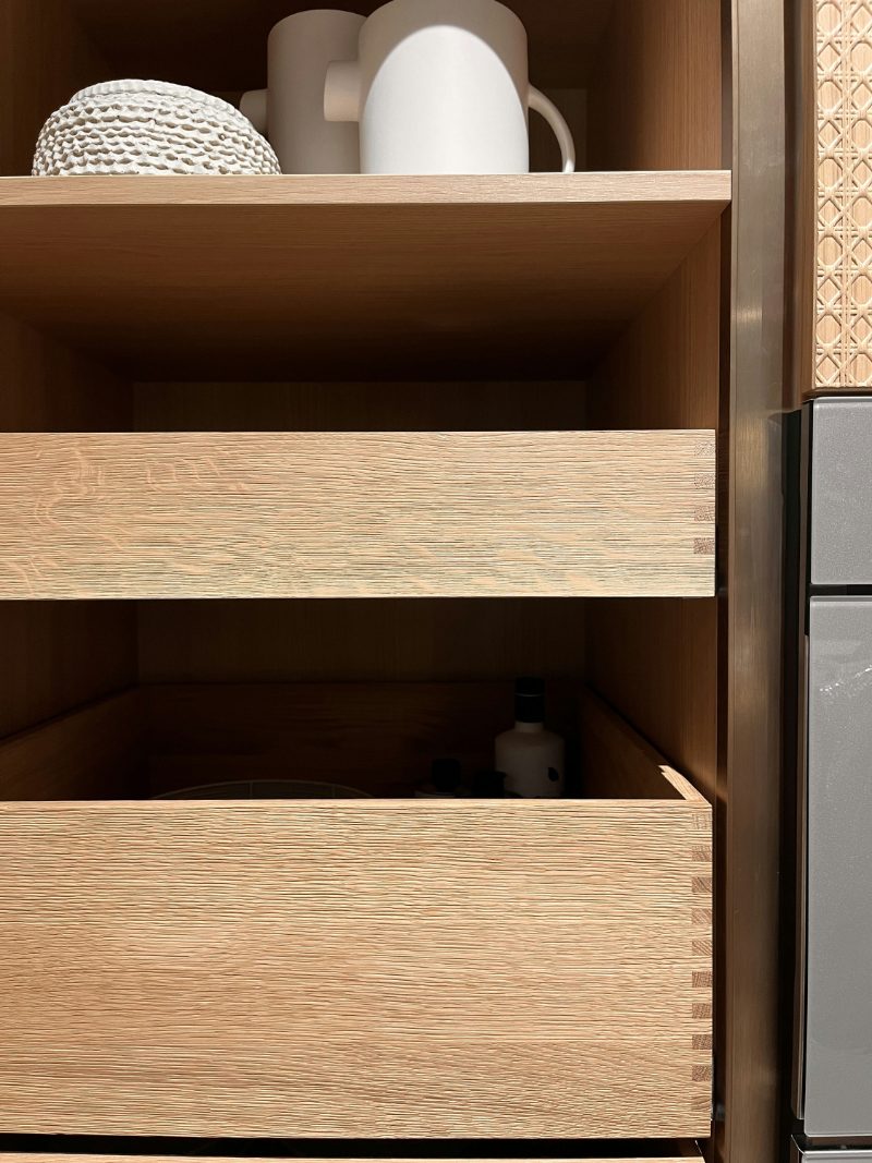 Light oak drawers