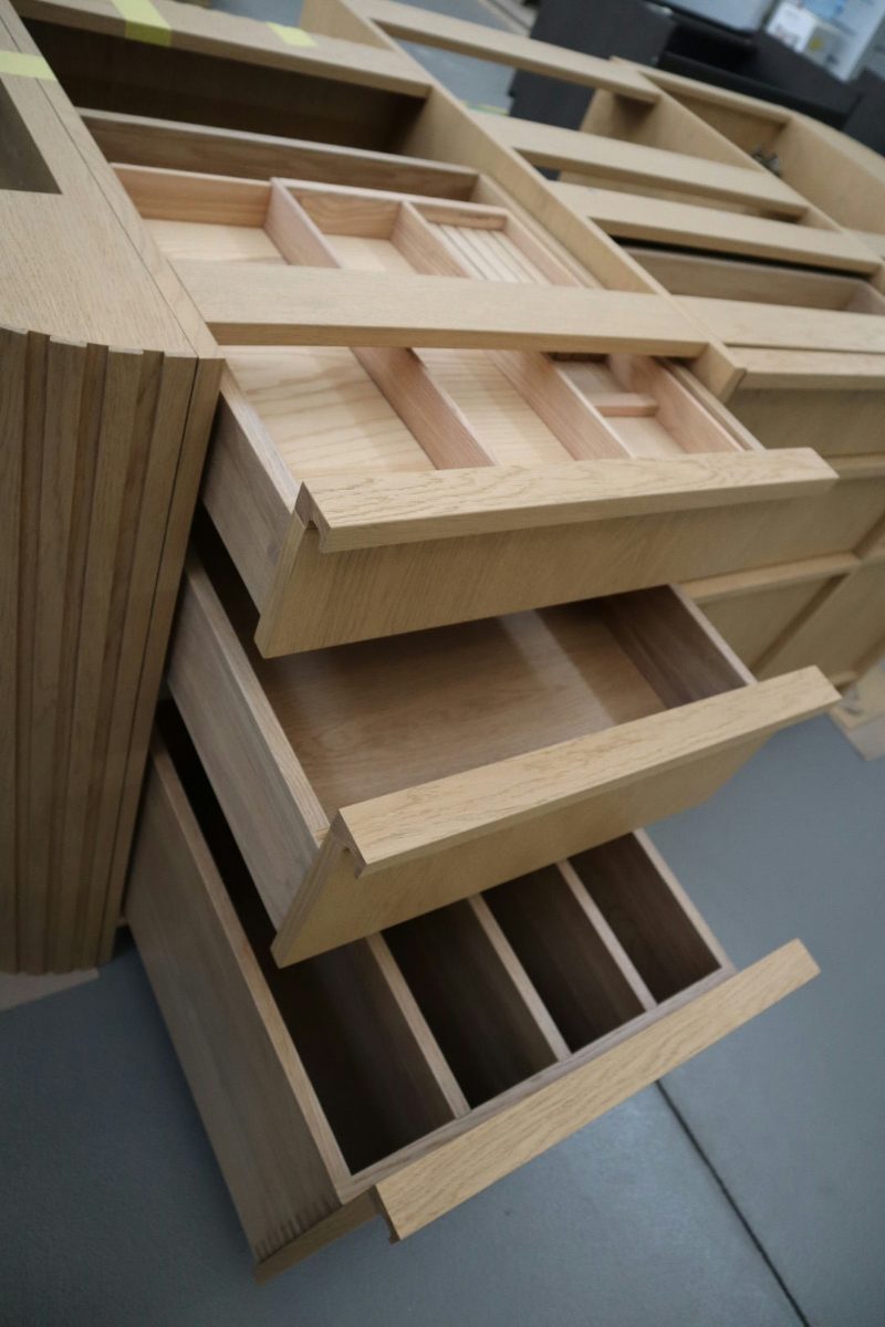 Solid wood drawers