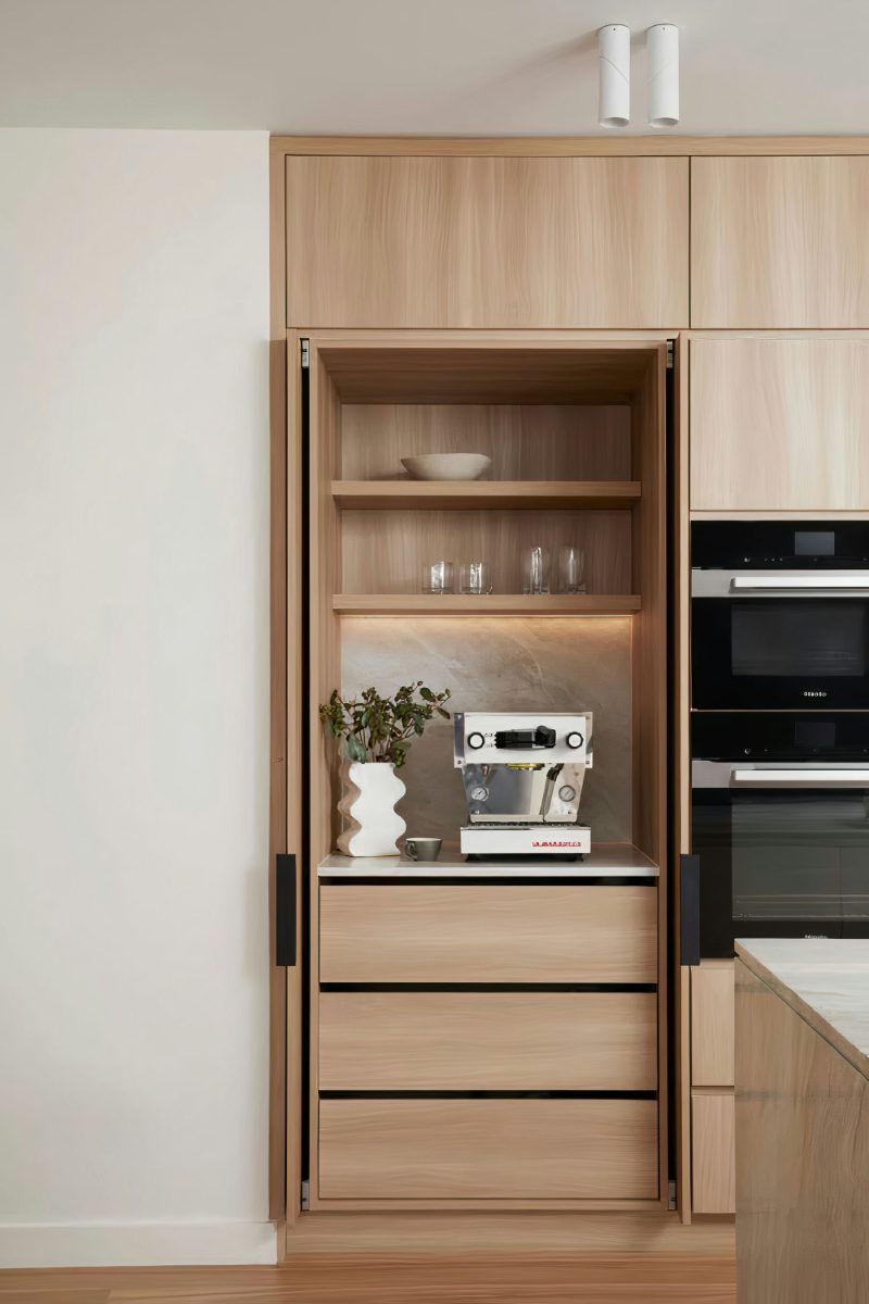 Pantry with coffee station