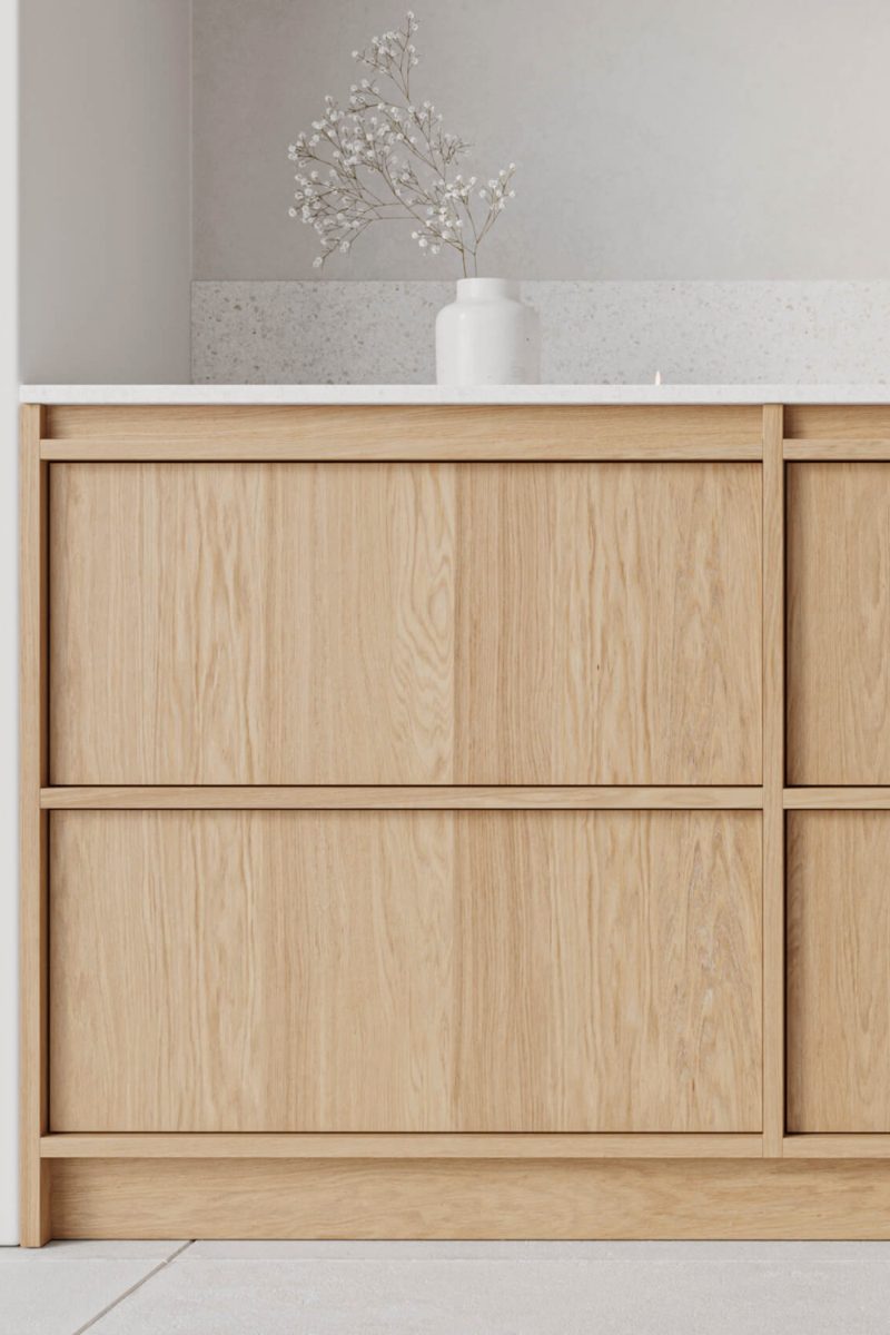 Handleless cabinet