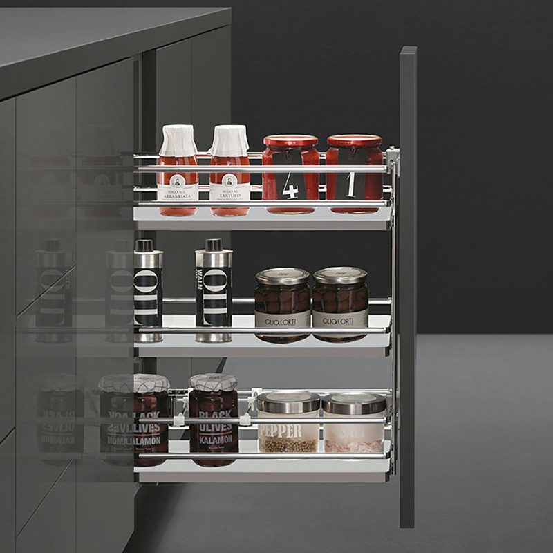 Pull-out spice rack