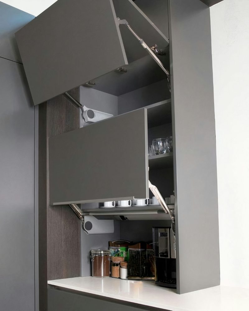 Lift-up appliance garage