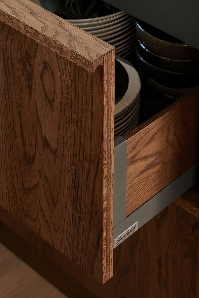 Solid wood handle