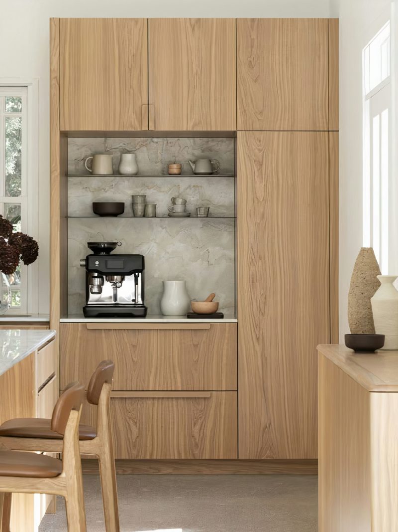 Wooden appliance garage