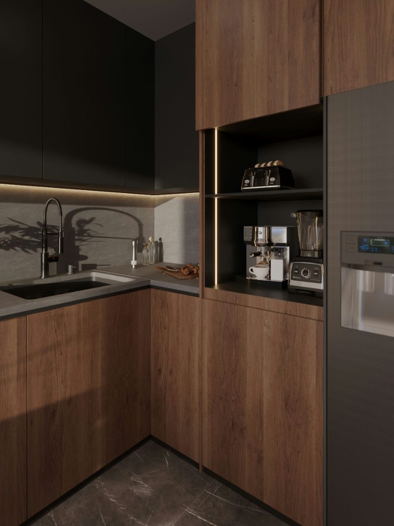 Lift-up appliance garage