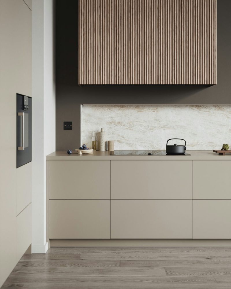 Fluted range hood