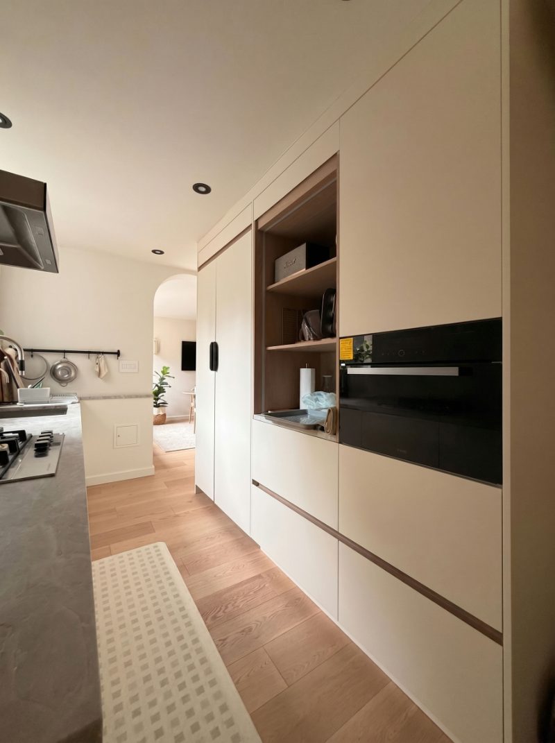 White minimalist kitchen