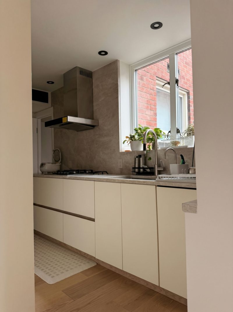 White minimalist kitchen