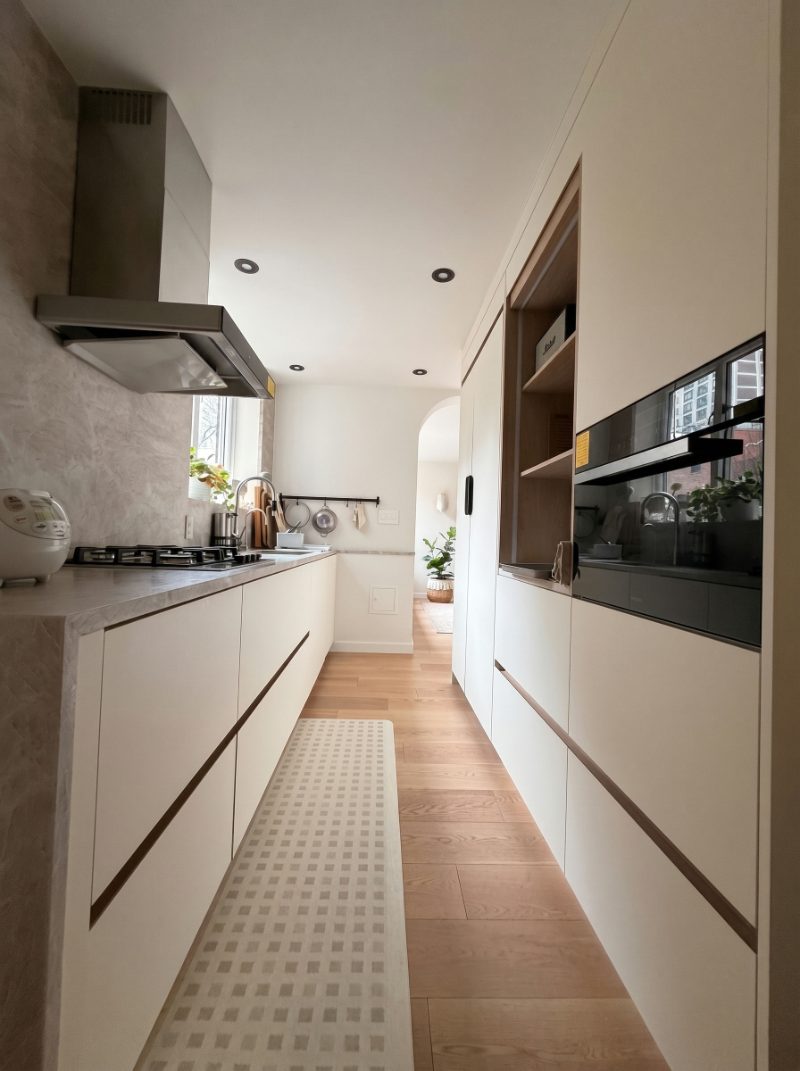 White minimalist kitchen
