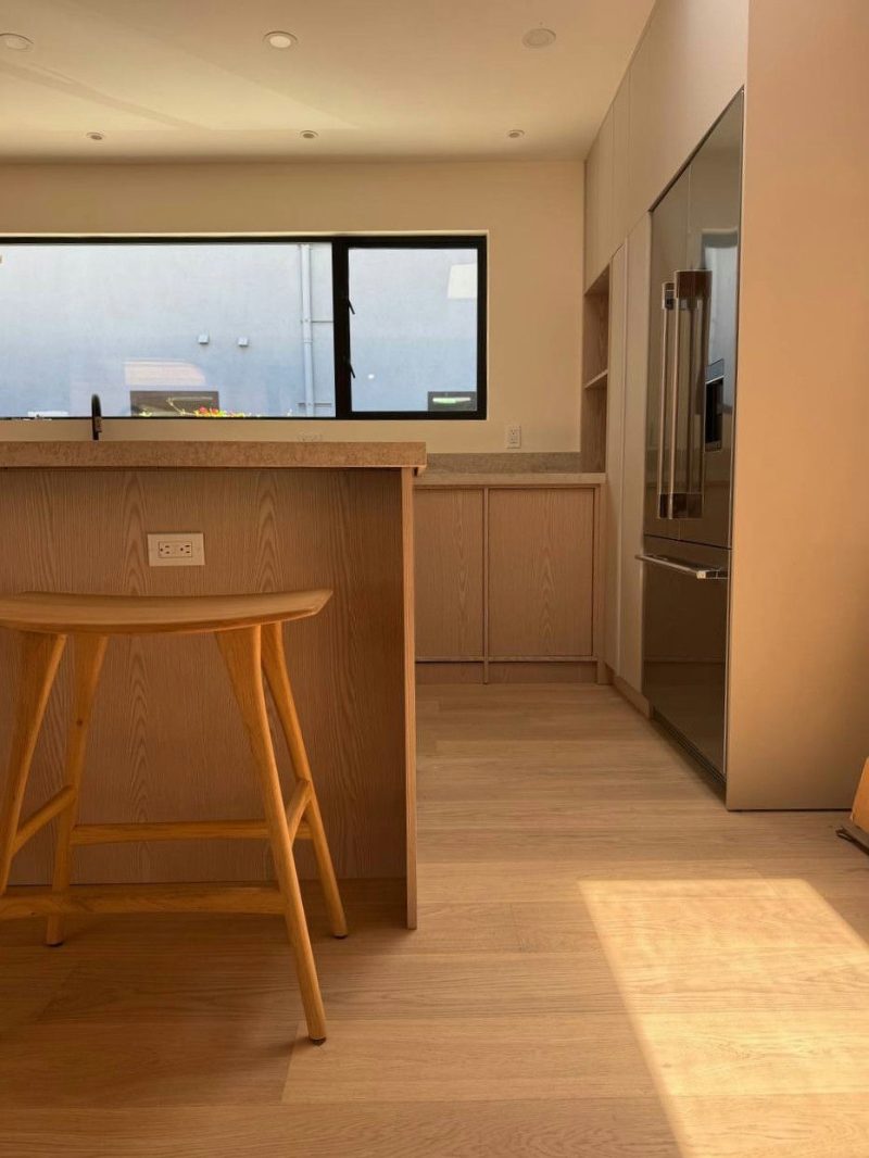 Santa Monica oak Japandi kitchen